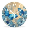 thumbnail image 1 of 16 Inch Wall Clock Battery Operated Silent Clock Decorative for Office, Kitchen, Outdoor, Living Room，Butterflies Flying in The Crowd Fantastic, 1 of 4