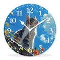 16 Inch Wall Clock Battery Operated Silent Clock Decorative for Office