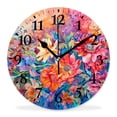 thumbnail image 1 of 16 Inch Wall Clock Battery Operated Silent Clock Decorative for Office, Kitchen, Outdoor, Living Room，Coffee Brown Delicate, 1 of 4