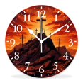 16 Inch Wall Clock Battery Operated Silent Clock Decorative for Office