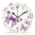thumbnail image 1 of 16 Inch Wall Clock Battery Operated Silent Clock Decorative for Office, Kitchen, Outdoor, Living Room，Monarch Butterfly Insect Exquisite, 1 of 4