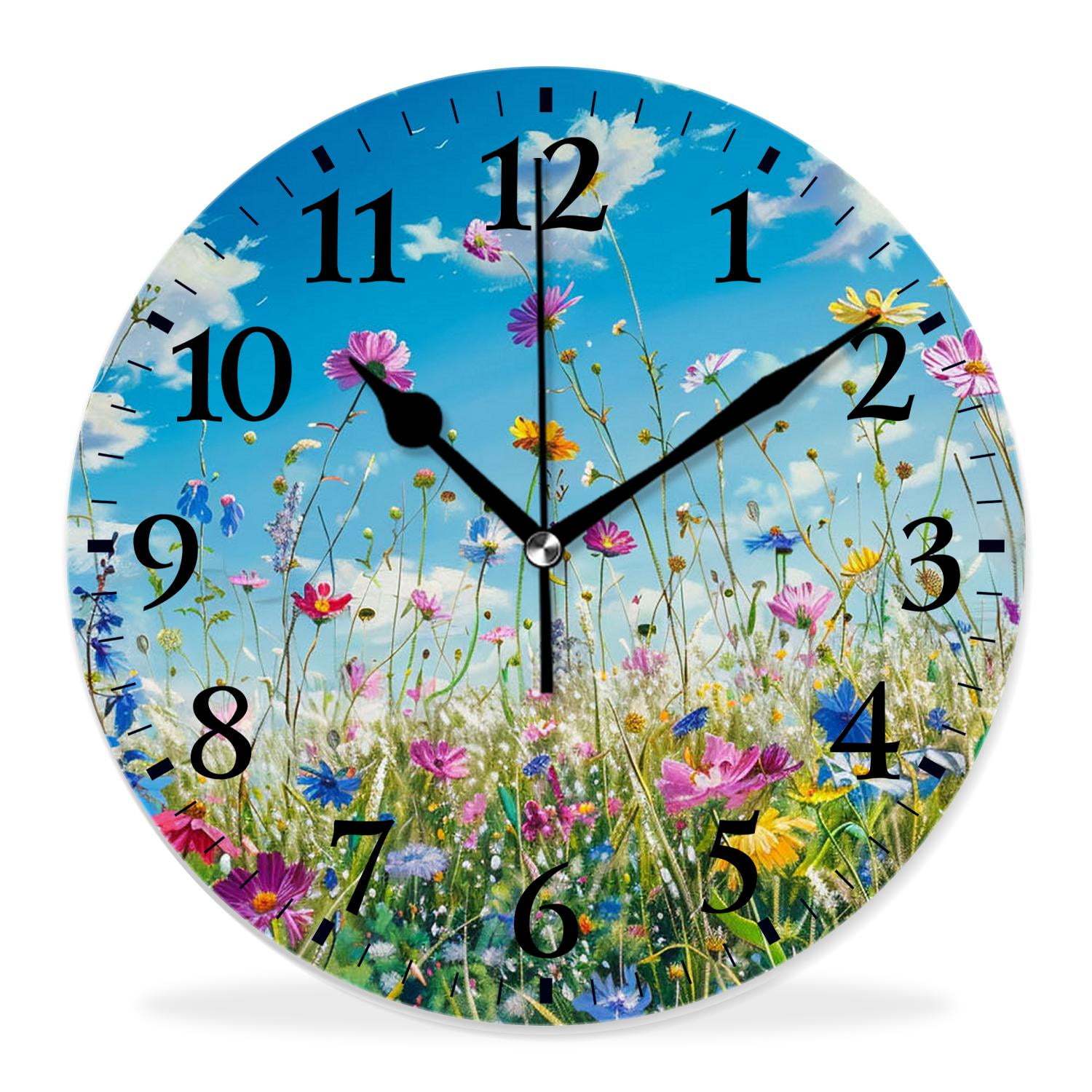 16 Inch Wall Clock Battery Operated Silent Clock Decorative for Office