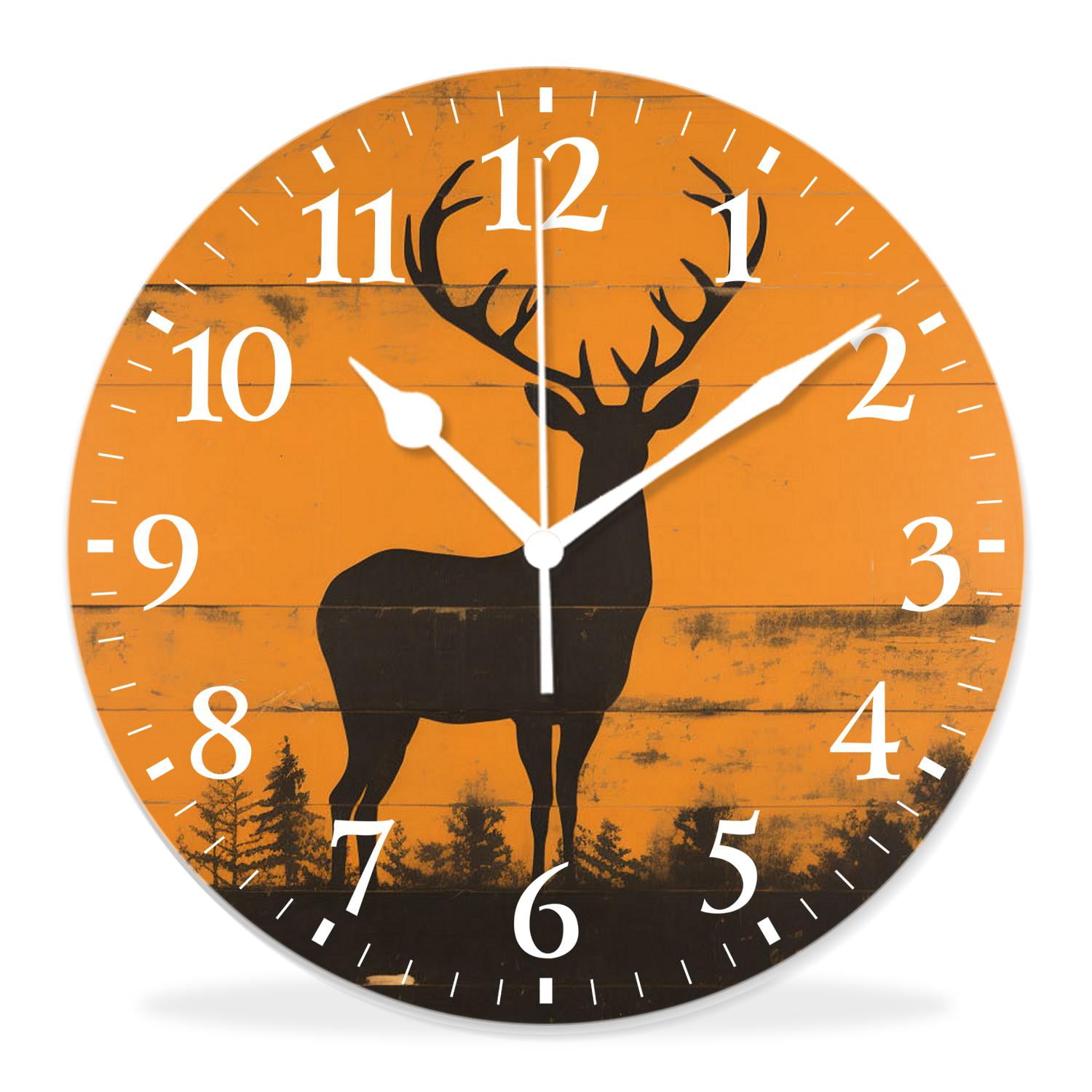 16 Inch Wall Clock Battery Operated Silent Clock Decorative for Office ...