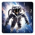 thumbnail image 1 of 16 Inch Wall Clock Battery Operated Square Clock Decorative for Office, Kitchen, Outdoor, Living Room，Astronaut Beautiful Design, 1 of 4