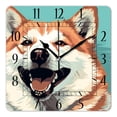 thumbnail image 1 of 16 Inch Wall Clock Battery Operated Square Clock Decorative for Office, Kitchen, Outdoor, Living Room，Grey Dog Creative, 1 of 4