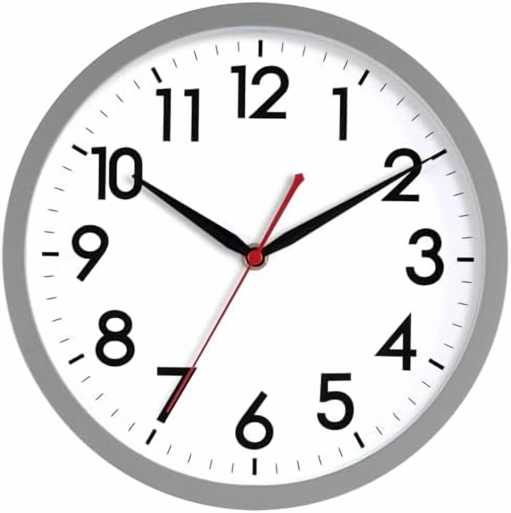 16 Inch Wall Clock Large Silent Non-Ticking Wall Clocks Battery ...