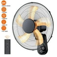 thumbnail image 1 of Easoger Wall Mount Fan, 16 Inch Wall Fan with 5 Speeds, 8 Hour Timer, 90° Oscillating Quiet Fans with Remote for Home Office Bedroom Living Room Garage (Black), 1 of 11