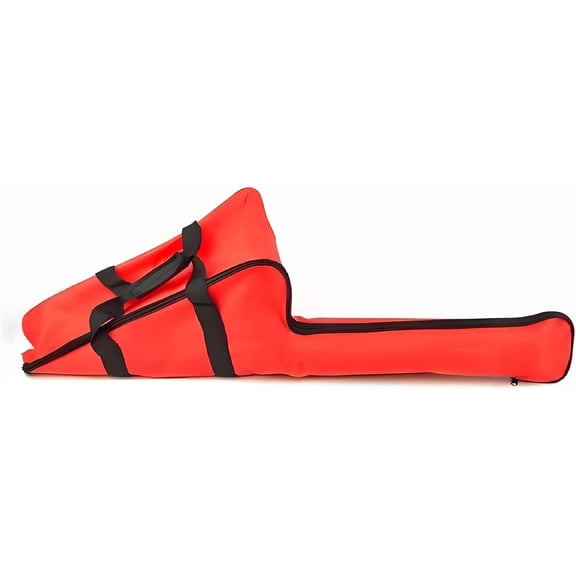 16 Inch Waterproof Chainsaw Carrying Case Heavy Duty Tool Storage Bag With Handle For 12 To 20 Inch Saws Red