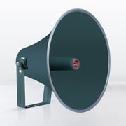 16-Inch Weatherproof PA Horn Speaker with Mounting Bracket   Heavy Duty Outdoor Paging System, 18 TPI Thread & Directivity Control for Wide Coverage