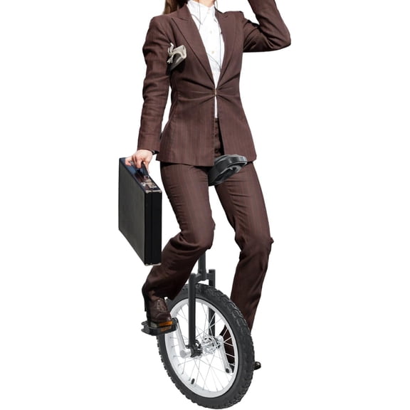16 Inch Wheel Unicycle Adjustable Height Unicycle Bike, Balance Fitness Adult Outdoor Sports Training Unicycles Mountain Tire Cycling Sports Exercise