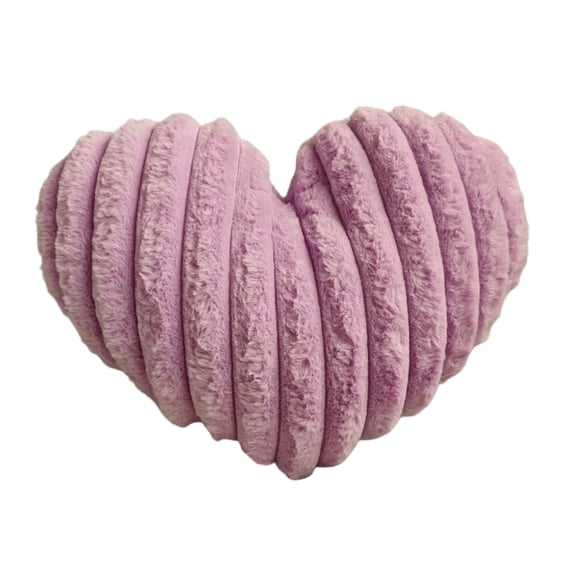 16 Inch White Heart Pillow Cute Decorative Throw Pillows, Heart Shaped Soft Fluffy Faux Fur Pillows Cushions for Couch Chair Bed Bedroom Room Home Decor Aesthetic