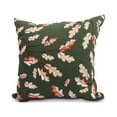 thumbnail image 1 of 16 Inch Wild Oak Leaves Dark green Floral Print Decorative Throw Pillow, 1 of 2