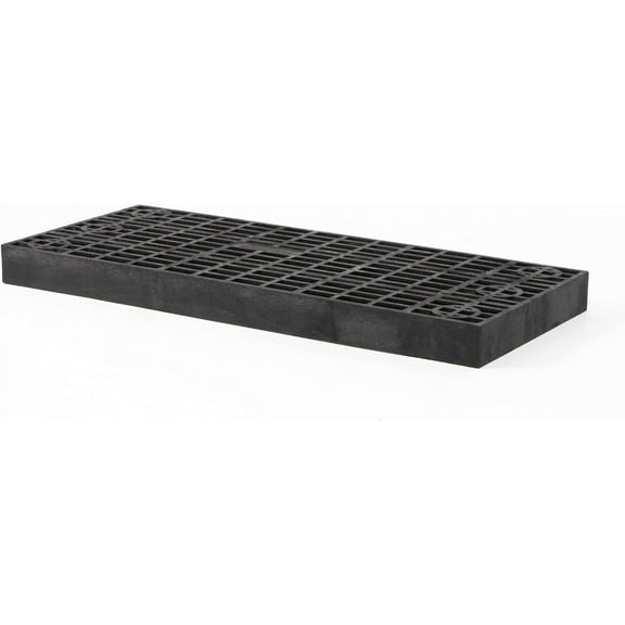 16 Inch x 36 Inch Heavy Duty Fountain Basin Grate for Pond and Water Garden Features - Hides Reservoirs - Holds Bubblers, Rocks, Other Decorations - Will Not Rust - Black