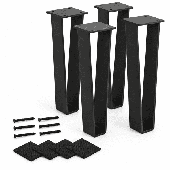 16 Inches Metal Furniture Set of 4 for Table Bench Sofa Dresser Coffee Table
