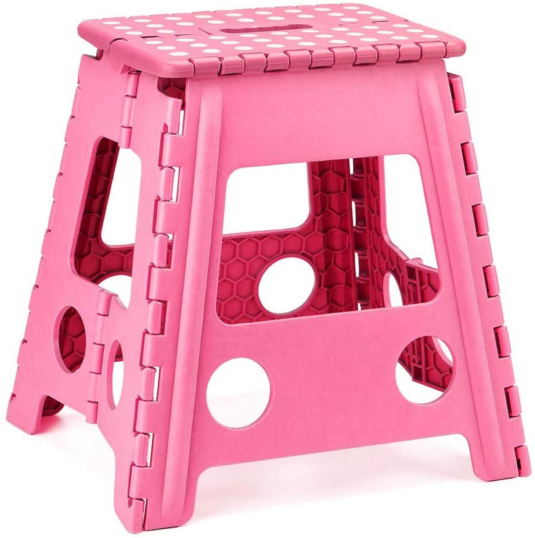 16 Inches Super Strong Folding Step Stool for Adults, Kitchen Stepping