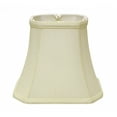 thumbnail image 1 of 16" Ivory Slanted Rectangle Bell Monay Shantung Lampshade, 1 of 5