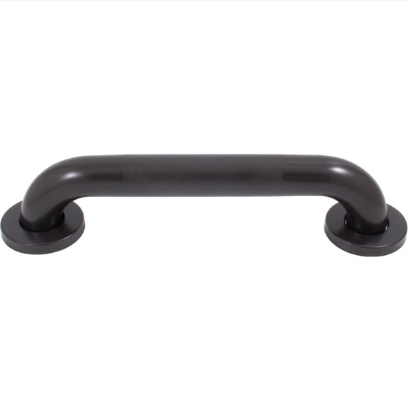 Stone Harbor Hardware Knurled Grab Bar, 16 Inches, 1-1/2" Diameter, 1-1/2" Wall Clearance, Concealed Screws, Dark Bronze