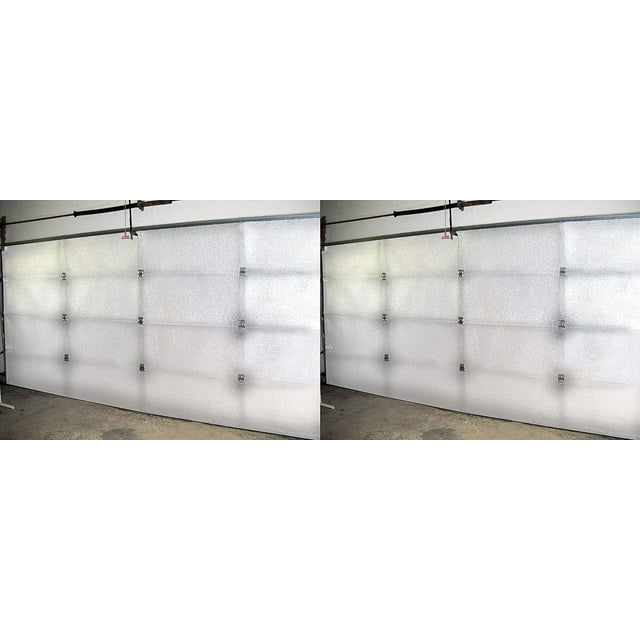 16'L X 7'H Kit (3 panels) NASATEK Reflective 2 Car White Foam Core