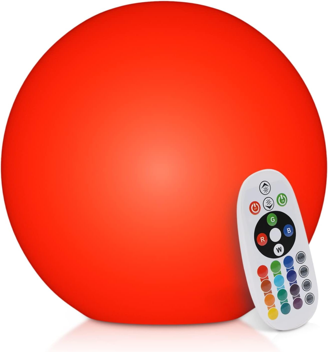 16-Inch Multicolor LED Sphere Mood Light with Remote