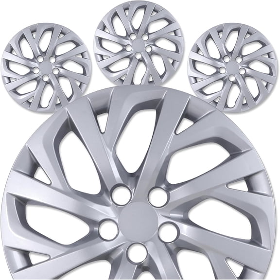 16" Lacquer Hubcaps Compatible with 2009-2026 Toyota Corolla,Snap-on Installation with retention rings,Set of 4 Wheel Rim Covers Compatible with Steel Wheels