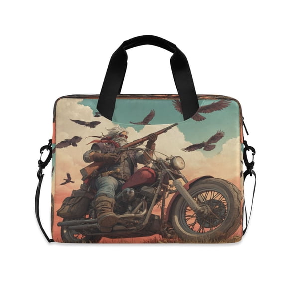 16" Laptop Briefcase, Detachable Anti-Slip Shoulder Strap, Multi-Compartment Work Travel Bag Doomsday Survivor