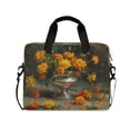 thumbnail image 1 of 16" Laptop Briefcase, Detachable Anti-Slip Shoulder Strap, Multi-Compartment Work Travel Bag Marigolds, 1 of 8