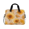 thumbnail image 1 of 16" Laptop Briefcase, Detachable Anti-Slip Shoulder Strap, Multi-Compartment Work Travel Bag Pastel-toned Sunflowers Pattern, 1 of 8