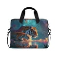 thumbnail image 1 of 16" Laptop Briefcase, Detachable Anti-Slip Shoulder Strap, Multi-Compartment Work Travel Bag Two Tigers, 1 of 8