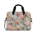 thumbnail image 1 of 16" Laptop Briefcase for Work Travel Laptop Shoulder Bag Carrying Handbag Laptop Case Abstract Pink Floral Pattern, 1 of 8