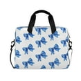 thumbnail image 1 of 16" Laptop Briefcase for Work Travel Laptop Shoulder Bag Carrying Handbag Laptop Case Blue Bows Pattern, 1 of 8