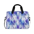 thumbnail image 1 of 16" Laptop Briefcase for Work Travel Laptop Shoulder Bag Carrying Handbag Laptop Case Blue and Purple Rhombus Shapes, 1 of 8