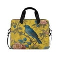 thumbnail image 1 of 16" Laptop Briefcase for Work Travel Laptop Shoulder Bag Carrying Handbag Laptop Case Bluebird Surrounded by Flowers, 1 of 8