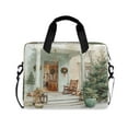 thumbnail image 1 of 16" Laptop Briefcase for Work Travel Laptop Shoulder Bag Carrying Handbag Laptop Case Charming Christmas Doorway, 1 of 8