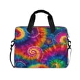 thumbnail image 1 of 16" Laptop Briefcase for Work Travel Laptop Shoulder Bag Carrying Handbag Laptop Case Colorful Tie-dye with Swirling, 1 of 8