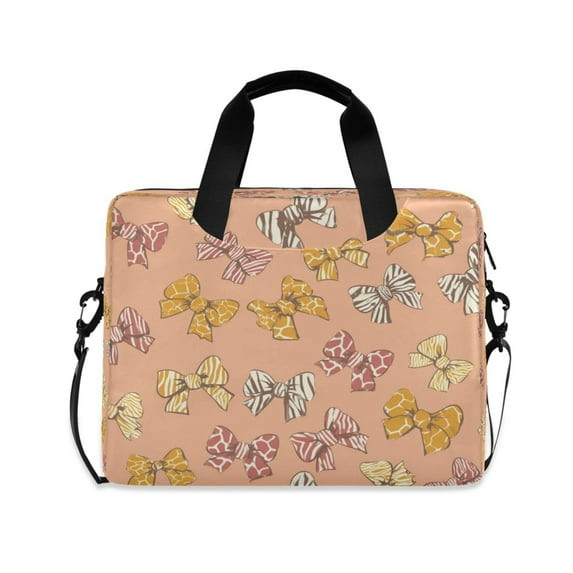 16" Laptop Briefcase for Work Travel Laptop Shoulder Bag Carrying Handbag Laptop Case Cute Animal Print Bows
