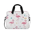 thumbnail image 1 of 16" Laptop Briefcase for Work Travel Laptop Shoulder Bag Carrying Handbag Laptop Case Cute Flamingo Pattern, 1 of 8