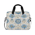 thumbnail image 1 of 16" Laptop Briefcase for Work Travel Laptop Shoulder Bag Carrying Handbag Laptop Case Elegant and Timeless Blue Flower, 1 of 8