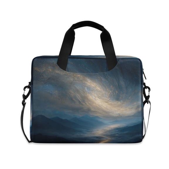 16" Laptop Briefcase for Work Travel Laptop Shoulder Bag Carrying Handbag Laptop Case Golden Nebula