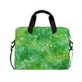 thumbnail image 1 of 16" Laptop Briefcase for Work Travel Laptop Shoulder Bag Carrying Handbag Laptop Case Green Ink Splatter Pattern, 1 of 8