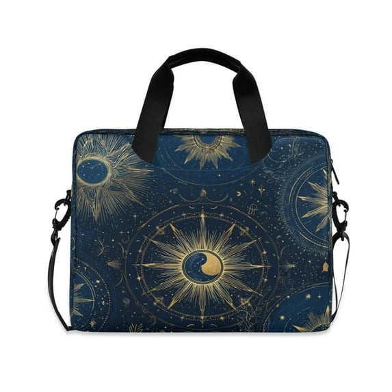 16" Laptop Briefcase for Work Travel Laptop Shoulder Bag Carrying Handbag Laptop Case Mysterious Celestial Pattern