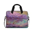 thumbnail image 1 of 16" Laptop Briefcase for Work Travel Laptop Shoulder Bag Carrying Handbag Laptop Case Purple Trees, 1 of 8