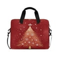 thumbnail image 1 of 16" Laptop Briefcase for Work Travel Laptop Shoulder Bag Carrying Handbag Laptop Case Red Christmas Tree, 1 of 8