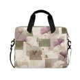thumbnail image 1 of 16" Laptop Briefcase for Work Travel Laptop Shoulder Bag Carrying Handbag Laptop Case Squares and Ginkgo Leaves Pattern, 1 of 8