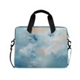 thumbnail image 1 of 16" Laptop Briefcase for Work Travel Laptop Shoulder Bag Carrying Handbag Laptop Case Watercolor Blue Butterflies, 1 of 8