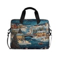 thumbnail image 1 of 16" Laptop Briefcase for Work Travel Laptop Shoulder Bag Carrying Handbag Laptop Case Whimsical Christmas Scene, 1 of 8