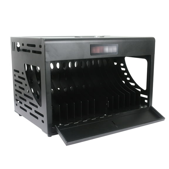 16 Laptop & Charging Cabinet - Locking Black Finish Bay For Laptops,