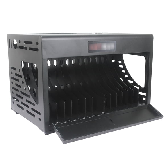16 Laptop Charging Station - Black Lock Included Locked Cabinet For 16 Laptop, Devices