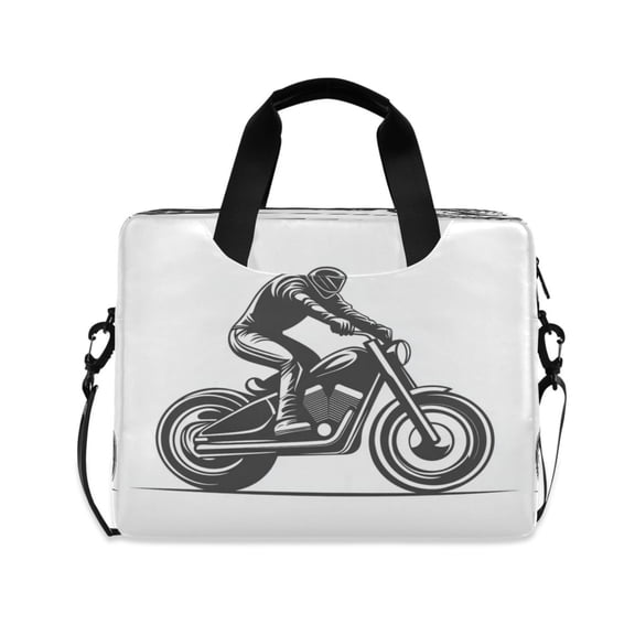 16" Laptop Tote Bag Laptop Sleeve Case Computer Briefcase for Work & Travel A Motorcycle