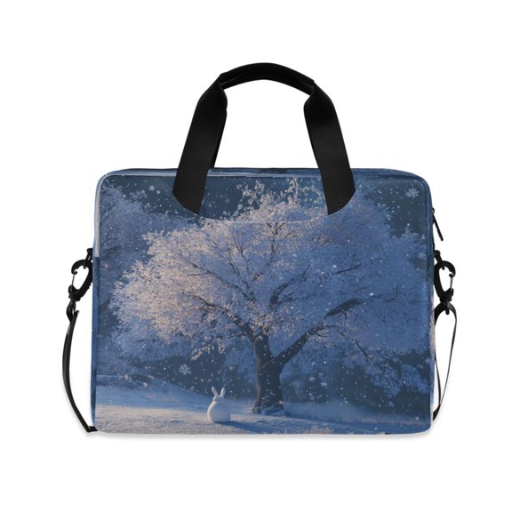 16" Laptop Tote Bag Laptop Sleeve Case Computer Briefcase for Work & Travel Beautiful Winter Night Scene