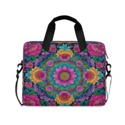 16" Laptop Tote Bag Laptop Sleeve Case Computer Briefcase for Work & Travel Colorful Delicate Floral